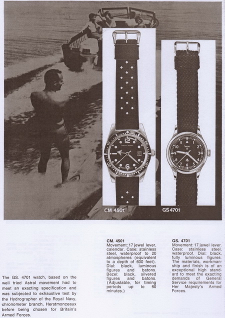 Extrait du catalogue Smiths de 1968 affichant la version civile GS.4701 - Photo : Mike Bundock - Pierhead Publications
