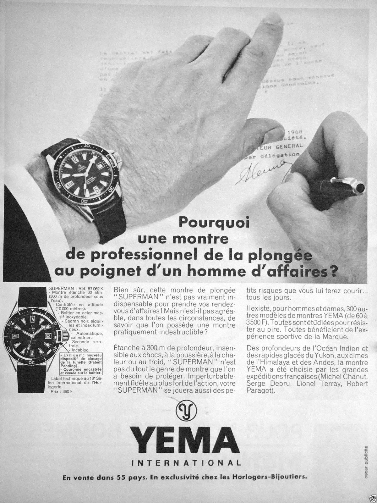 Une publicité de 1968