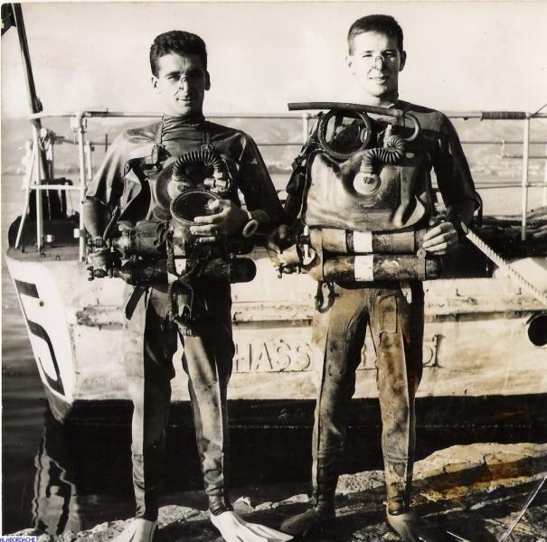Plongeurs de combat du Commando Hubert de 1953
