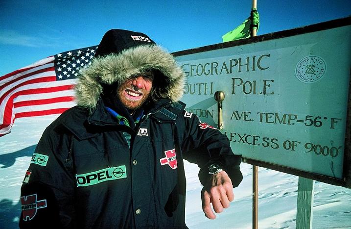 Reinhold Messner et sa Speedmaster au Pôle sud